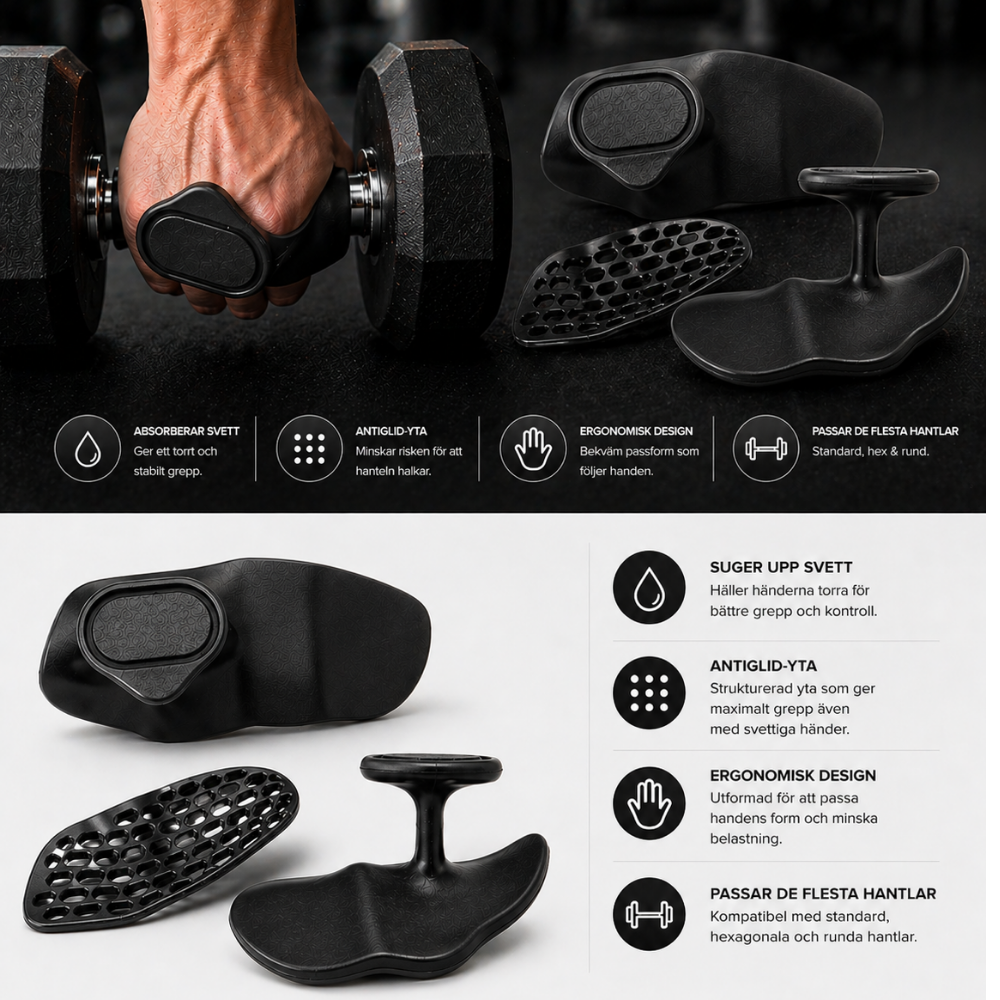 Maxgrepp Titan- Inget slir. Max kontroll